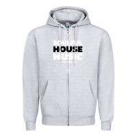 Heather Grey soulful house music deep house edm premium t shirt Zipper Hoodie - linhVisuals