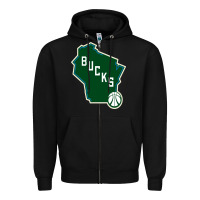 Black bucks Zipper Hoodie - linhVisuals