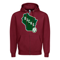 Burgundy bucks Zipper Hoodie - linhVisuals