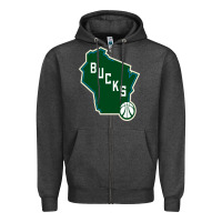 Charcoal Heather bucks Zipper Hoodie - linhVisuals