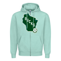 Seafoam bucks Zipper Hoodie - linhVisuals