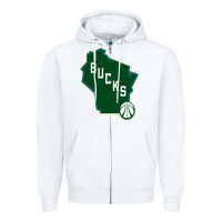 White bucks Zipper Hoodie - linhVisuals