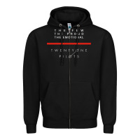 Black the pew the proud the emotional Zipper Hoodie - linhVisuals