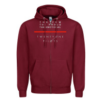 Burgundy the pew the proud the emotional Zipper Hoodie - linhVisuals