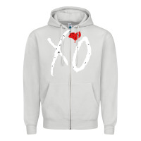 Dove Grey xo  (3) Zipper Hoodie - linhVisuals