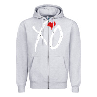 Heather Grey xo  (3) Zipper Hoodie - linhVisuals
