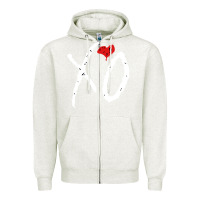 Oatmeal Heather xo Zipper Hoodie - linhVisuals