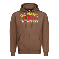 Chestnut da nang vietnam war veteran military Zipper Hoodie - linhVisuals