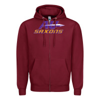 Burgundy alfred university Zipper Hoodie - linhVisuals
