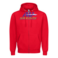 Red alfred university Zipper Hoodie - linhVisuals