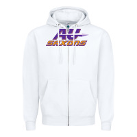 White alfred university Zipper Hoodie - linhVisuals