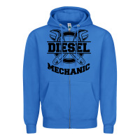 True Royal diesel mechanic Zipper Hoodie - linhVisuals
