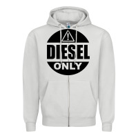 Dove Grey Diesel Only Zipper Hoodie - linhVisuals
