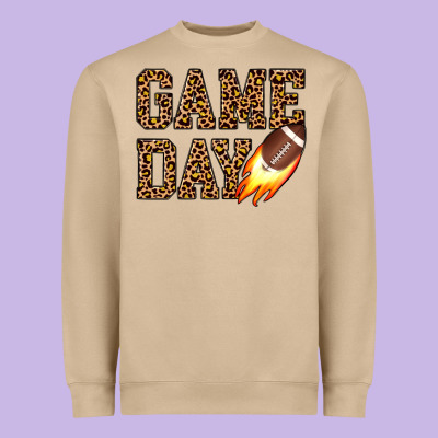 Game Day Football Heavyweight Sweatshirt Designed By Jahusdesignshop