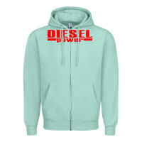 Seafoam Diesel Power Zipper Hoodie - linhVisuals