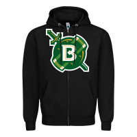 Black Belhaven University Zipper Hoodie - linhVisuals