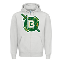 Dove Grey Belhaven University Zipper Hoodie - linhVisuals