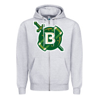 Heather Grey Belhaven University Zipper Hoodie - linhVisuals
