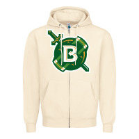 Sandshell Belhaven University Zipper Hoodie - linhVisuals