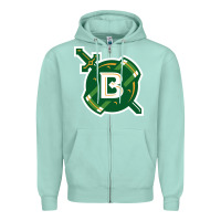 Seafoam Belhaven University Zipper Hoodie - linhVisuals