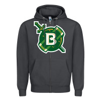 Smoke Belhaven University Zipper Hoodie - linhVisuals