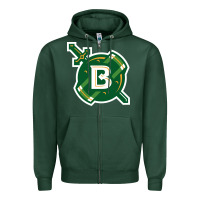 Sports Green Belhaven University Zipper Hoodie - linhVisuals