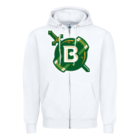 White Belhaven University Zipper Hoodie - linhVisuals