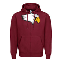 Burgundy benedictine university Zipper Hoodie - linhVisuals
