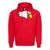 Red benedictine university Zipper Hoodie - linhVisuals