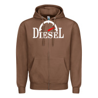 Chestnut diesel stylish Zipper Hoodie - linhVisuals