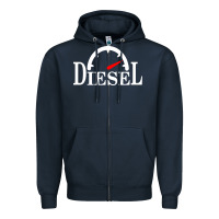 Navy diesel stylish Zipper Hoodie - linhVisuals