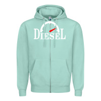 Seafoam diesel stylish Zipper Hoodie - linhVisuals