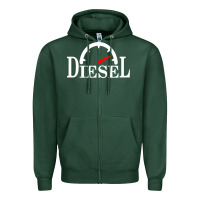 Sports Green diesel stylish Zipper Hoodie - linhVisuals