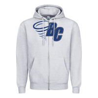 Heather Grey brevard college Zipper Hoodie - linhVisuals