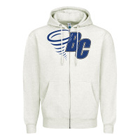 Oatmeal Heather brevard college Zipper Hoodie - linhVisuals