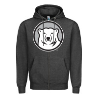 Charcoal Heather bowdoin college Zipper Hoodie - linhVisuals