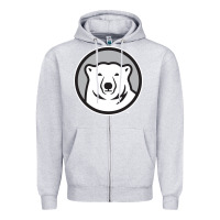 Heather Grey bowdoin college Zipper Hoodie - linhVisuals