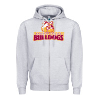 Heather Grey brooklyn college Zipper Hoodie - linhVisuals