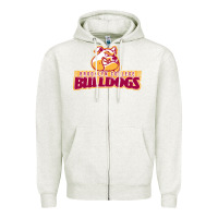 Oatmeal Heather brooklyn college Zipper Hoodie - linhVisuals