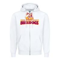 White brooklyn college Zipper Hoodie - linhVisuals