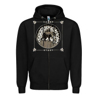 Black caamp Zipper Hoodie - linhVisuals