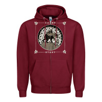 Burgundy caamp Zipper Hoodie - linhVisuals