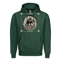 Sports Green caamp Zipper Hoodie - linhVisuals