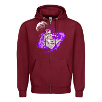 Burgundy techno astronaut electronic music rave festival raver t shirt Zipper Hoodie - linhVisuals