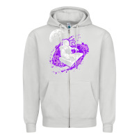Dove Grey techno astronaut electronic music rave festival raver t shirt Zipper Hoodie - linhVisuals
