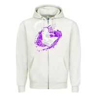 Oatmeal Heather techno astronaut electronic music rave festival raver t shirt Zipper Hoodie - linhVisuals
