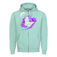 Seafoam techno astronaut electronic music rave festival raver t shirt Zipper Hoodie - linhVisuals