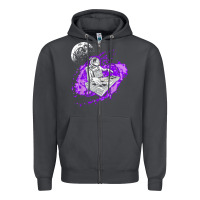 Smoke techno astronaut electronic music rave festival raver t shirt Zipper Hoodie - linhVisuals