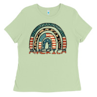 Matcha America rainbow Ladies Tee - FaDigitalArtStudio