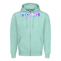 Seafoam techno music t shirt Zipper Hoodie - linhVisuals